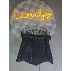 Rhinestone Holiday Haute Shorts Womens Small Christmas Formal Cocktail Party